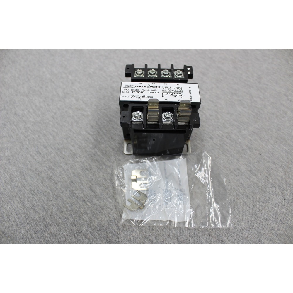 Federal Pacific Transformer 50VA‎ Black FC050JK FEC 120x240V to 24V Industrial